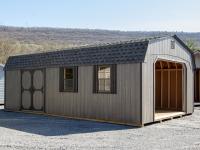 14x28 Gambrel Barn Style Single-Car Garage with LP Engineered Siding at Pine Creek Structures